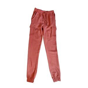 No Boundaries XS (27) Pink Cargo Jogger Pants Cotton/Polyester Blend For Women
